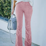 Pantalon Évasé Taille Haute