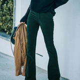Pantalon Évasé Taille Haute