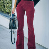 Pantalon Évasé Taille Haute