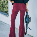 Pantalon Évasé Taille Haute