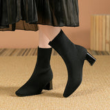 Bottines Chaussette à Talon Bloc
