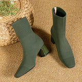 Bottines Chaussette à Talon Bloc