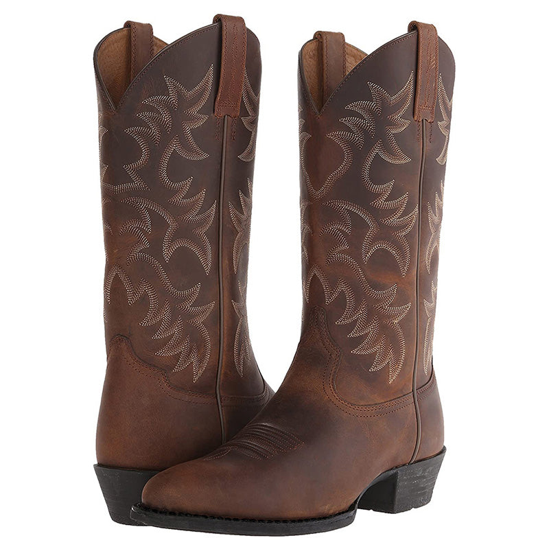 Women's Embroidered Western Knee-High Boots