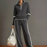 Ensemble Femme Deux Pièces avec Sweat et Pantalon Large