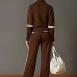 Ensemble Femme Deux Pièces avec Sweat et Pantalon Large