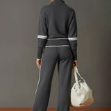 Ensemble Femme Deux Pièces avec Sweat et Pantalon Large