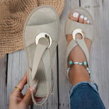 Sandales slingback femme à brides élastiques tressées