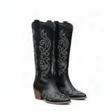 Bottes Cowboy Brodées Hautes Style Western Chic