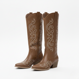 Bottes Cowboy Brodées Hautes Style Western Chic
