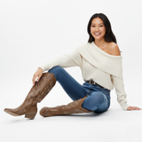 Bottes Cowboy Brodées Hautes Style Western Chic