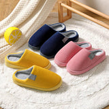 Chaussons Doublure Peluche Antidérapants Confort Maison Hiver