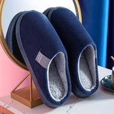 Chaussons Doublure Peluche Antidérapants Confort Maison Hiver