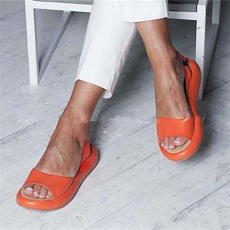 Sandales Compensées à Bride Arrière