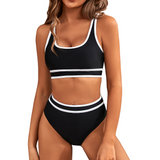 Bikini Femme Deux Pièces à Bretelles Larges