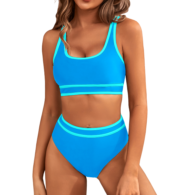 Bikini Femme Deux Pièces à Bretelles Larges