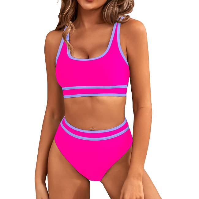 Bikini Femme Deux Pièces à Bretelles Larges