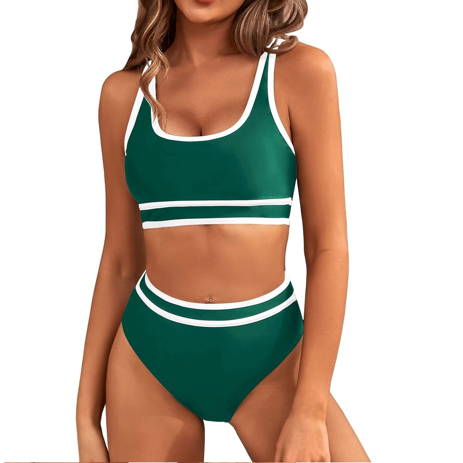 Bikini Femme Deux Pièces à Bretelles Larges