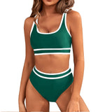 Bikini Femme Deux Pièces à Bretelles Larges