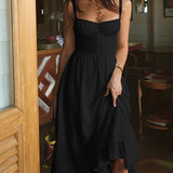 Robe Femme Blanche Bretelles Élégante Fluide