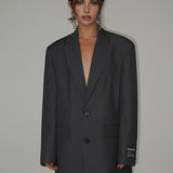 Oversize Blazer Kjole Elegant Stil Moderne Pasform