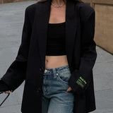 Oversize Blazer Kjole Elegant Stil Moderne Pasform