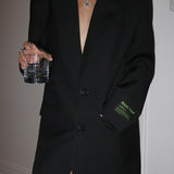 Oversize Blazer Kjole Elegant Stil Moderne Pasform