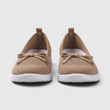 Ballerines sneakers slip-on en maille à nœud