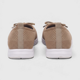 Ballerines sneakers slip-on en maille à nœud