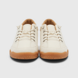 Baskets femme pieds larges en toile à lacets élastiques