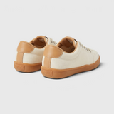 Baskets femme pieds larges en toile à lacets élastiques