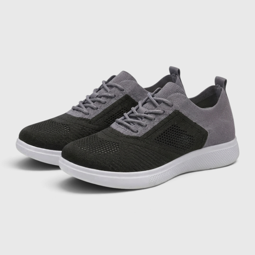 Baskets de marche femme en maille respirante bicolore