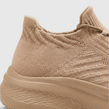 Baskets femme à enfiler en maille stretch pieds larges