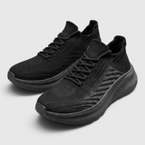 Baskets femme à enfiler en maille stretch pieds larges