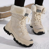 Bottes Femme Randonnée Fourrées – Chaussures Hiver Antidérapantes