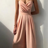 Combinaison Bustier à Jambes Larges
