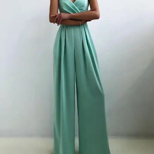 Combinaison Bustier à Jambes Larges