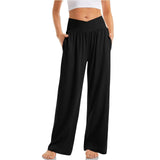 Pantalon Fluide à Taille Élastique
