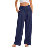 Pantalon Fluide à Taille Élastique
