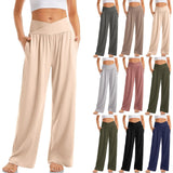 Pantalon Fluide à Taille Élastique