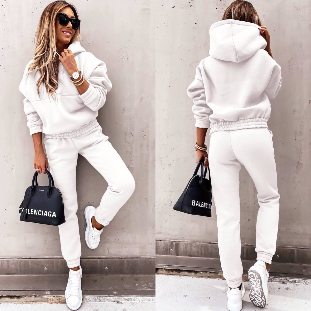 Ensemble Jogging Femme Sweat à Capuche et Pantalon Confort