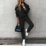 Ensemble Jogging Femme Sweat à Capuche et Pantalon Confort