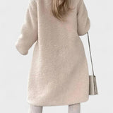 Manteau Ample Hiver Léger Marron Femme