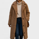 Manteau Ample Hiver Léger Marron Femme