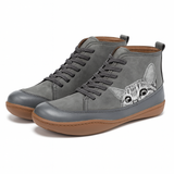Baskets Montantes Chat Style Urbain Confort