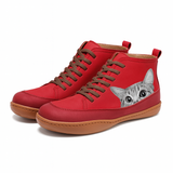 Baskets Montantes Chat Style Urbain Confort