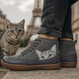 Baskets Montantes Chat Style Urbain Confort