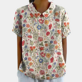 Blouse Imprimée à Col Rond