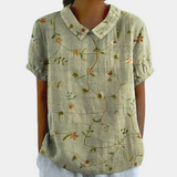 Blouse Femme Fleurie Col V – Haut Léger Bohème