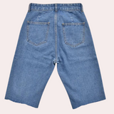 Short Bermuda en Jean Taille Haute
