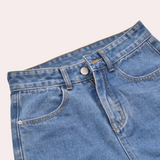 Short Bermuda en Jean Taille Haute